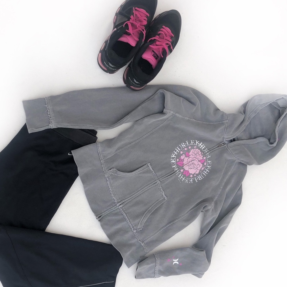 Nike’s Hurley 💯 Cotton Hoodie zip-down Sweatshirt